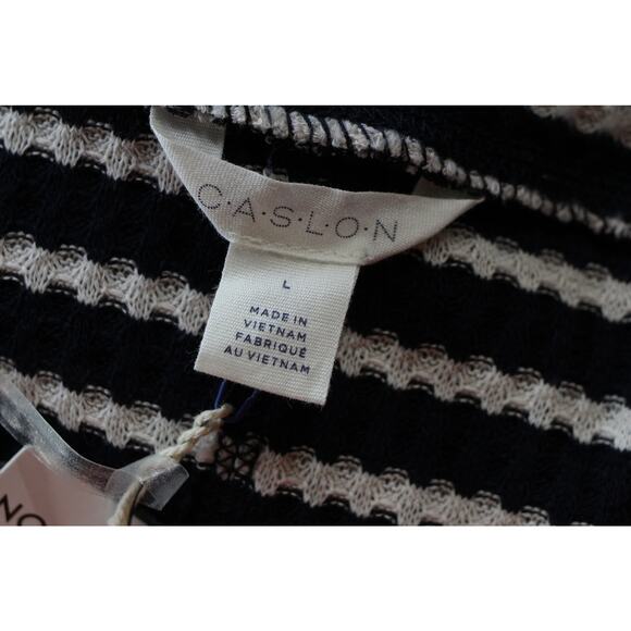 NWT Caslon striped sweaters womens large timeless cozy minimalist capsule - Picture 2 of 6